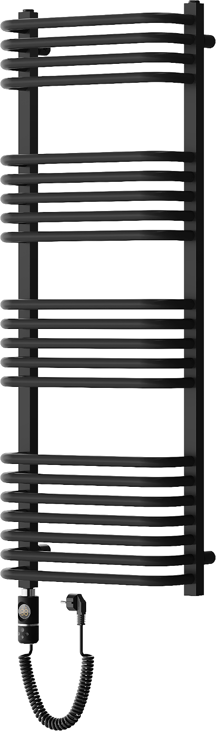 Mexen Apollo електрически радиатор 1210 x 450 mm, 600 W, черен - W117-1210-450-2600-70