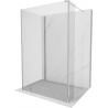 Mexen Kioto стена за душ Walk-in 125 x 110 x 30 см, прозрачна, хром - 800-125-110-221-01-00-030