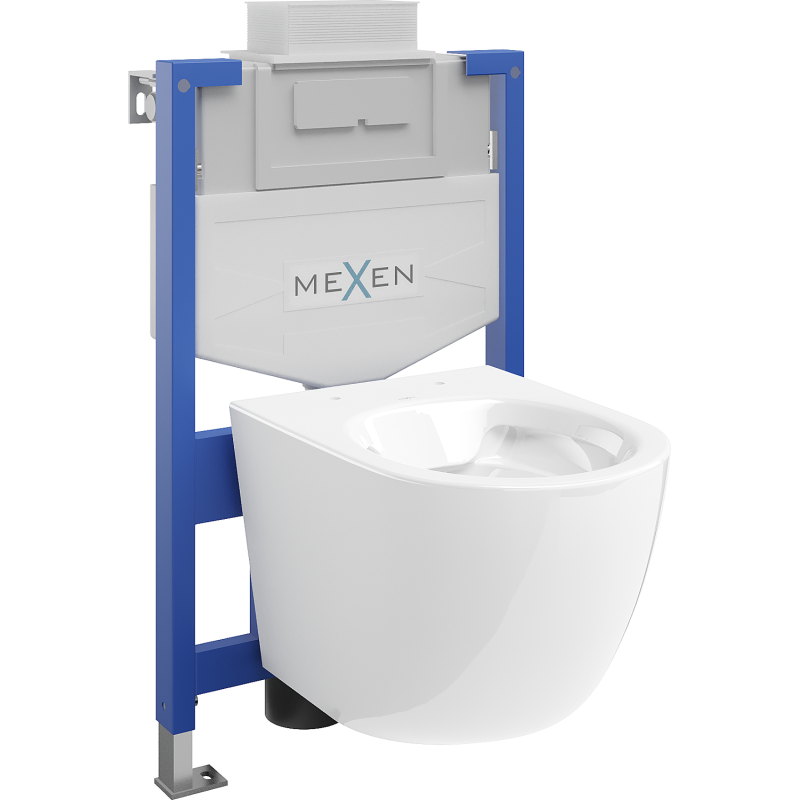 Mexen комплект за вграждане WC с конструкция Fenix XS-U и чиния WC Lena, бял гланц - 6853322XX00