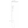 Mexen CQ54 комплект за вана и душ с дъждовна душа и термостатичен смесител, бял/хром - 779105495-21